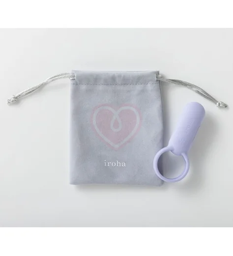 Эрекционное кольцо с клиторальной стимуляцией Iroha SVR Very Peri сиреневое фото 4