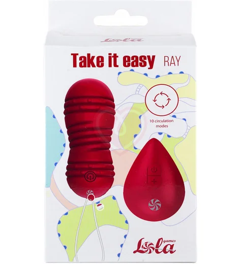 Вагинальные шарики с вибрацией и циркуляцией Take it Easy Ray красные фото 3