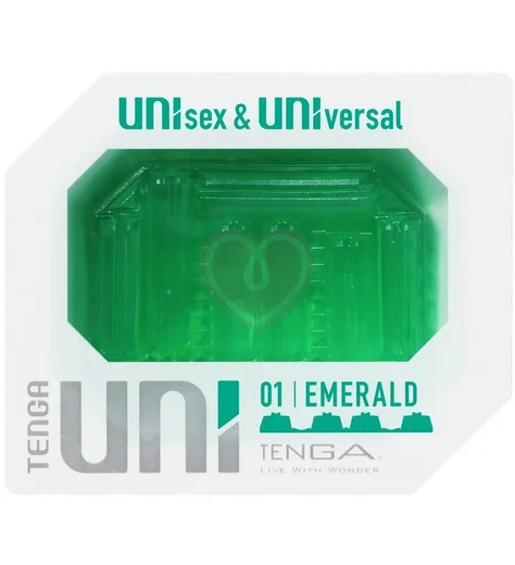 Мини мастурбатор Tenga Uni Emerald зелёный фото 4