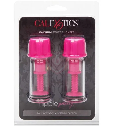 Присоски для сосков Vacuum Twist Suckers розовые фото 4