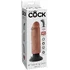 Гнущийся вибратор реалистик на присоске King Cock Vibrating 15 см мулат фото 4