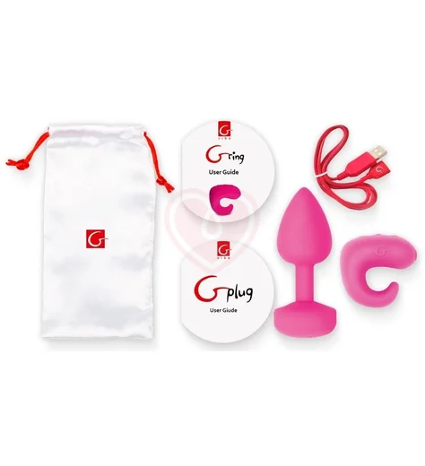 Набор Gvibe Gkit с анальной вибропробкой и виброкольцом розовый фото 4