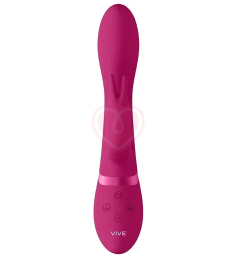 Вибратор с клиторальным стимулятором Zosia розовый фото 4