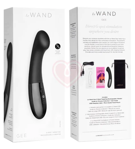 Вибратор для зоны G Le Wand Gee чёрный хром фото 7