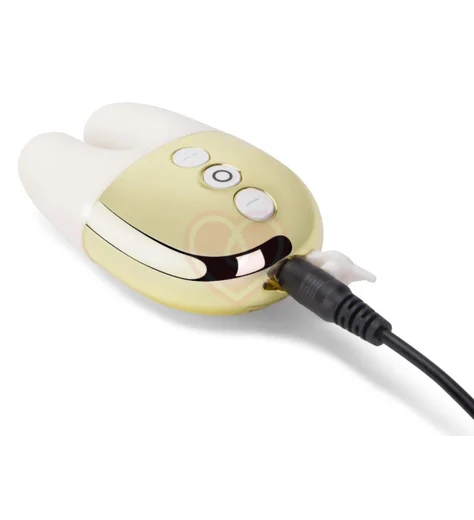 Мини-вибратор с двумя кончиками Le Wand Double Vibe белое золото фото 5