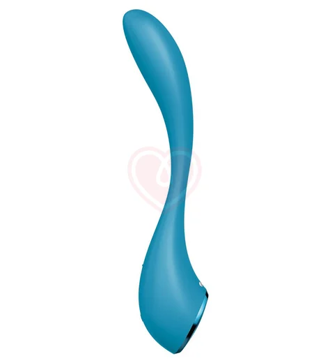 Гибкий вибратор Satisfyer G-Spot Flex 5+ с управлением от приложения голубой фото 2
