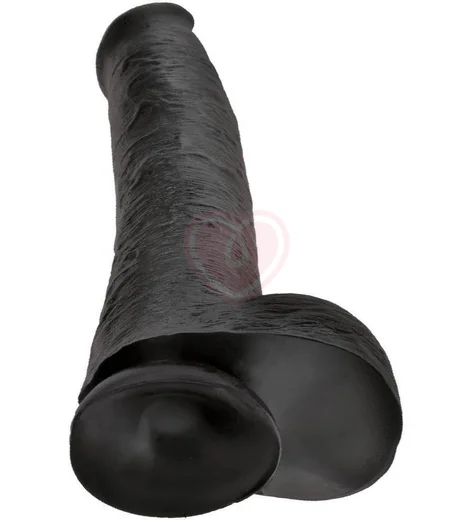 Фаллоимитатор-гигант с присоской King Cock with Balls 40 см черный фото 3