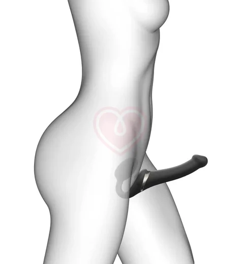 Безремневой страпон с вакуумной стимуляцией и пультом Strap-On-Me Multi Orgasm L чёрный фото 4