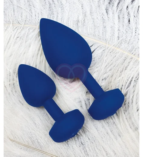 Анальная пробка с вибрацией Gvibe Gplug L большая синяя фото 2