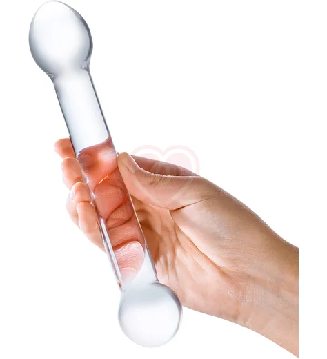 Стеклянный фаллоимитатор для точки G прозрачный фото 3