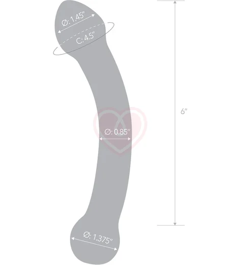 Стеклянный фаллоимитатор для точки G прозрачный фото 5