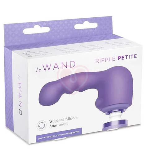 Утяжелённая насадка для массажёра Le Wand Petite Ripple фиолетовый фото 4