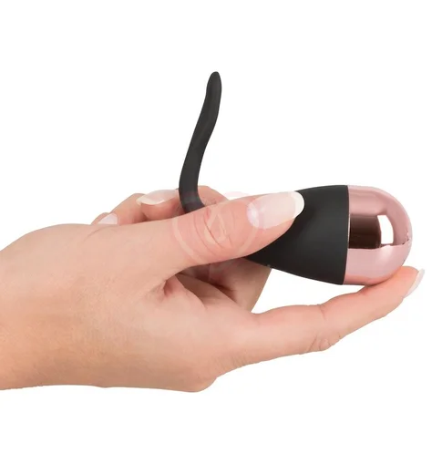 Виброяйцо со стимулятором клитора и пультом управления Belou чёрный фото 2