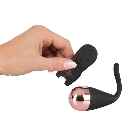 Виброяйцо со стимулятором клитора и пультом управления Belou чёрный фото 3