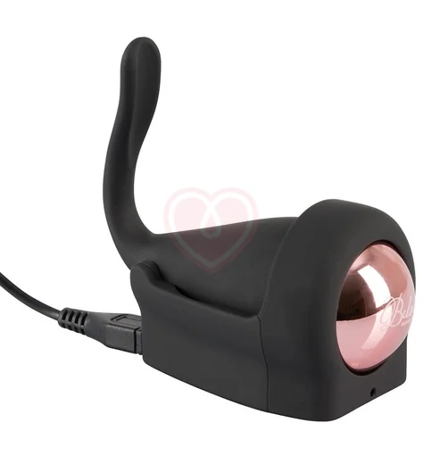 Виброяйцо со стимулятором клитора и пультом управления Belou чёрный фото 4