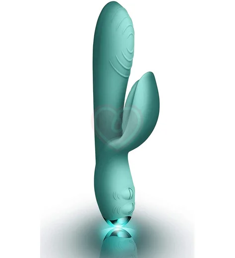 Вибратор с клиторальным стимулятором Every Girl Rabbit Vibrator бирюзовый фото 2