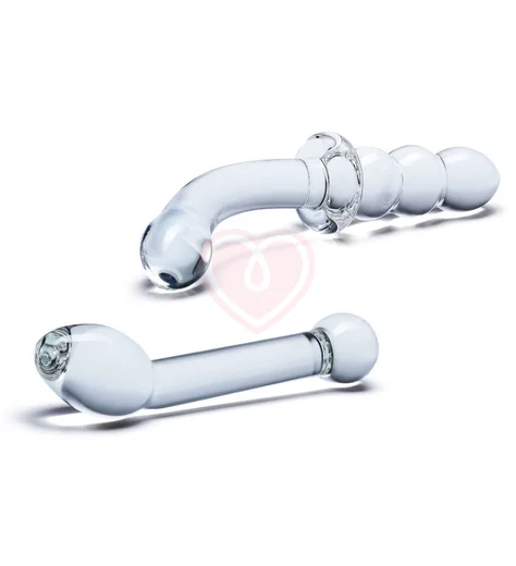 Набор из 2 стеклянных фаллоимитаторов Glas G-Spot Pleasure фото 2