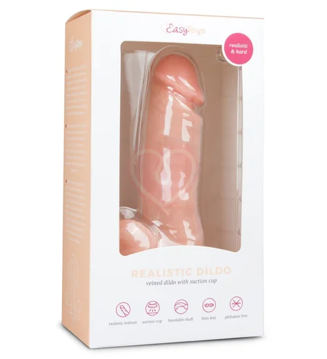 Реалистичный фаллоимитатор EasyToys на присоске 17,5 см фото 4