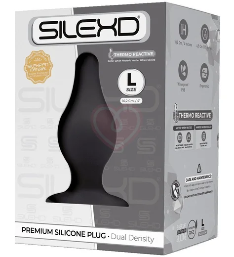 Анальная пробка SileXD Model 2 L черная фото 2