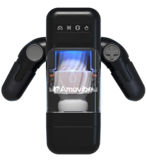 Робот-мастурбатор в форме джойстика Amovibe Game Cup чёрный фото 8