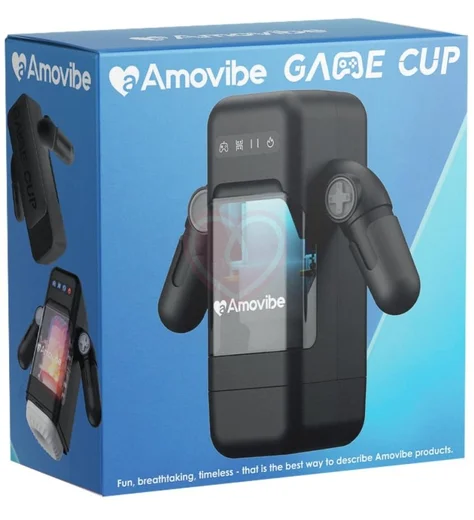 Робот-мастурбатор в форме джойстика Amovibe Game Cup чёрный фото 11