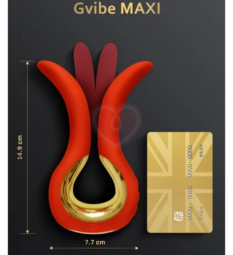 Вибратор Gvibe Maxi красный фото 2