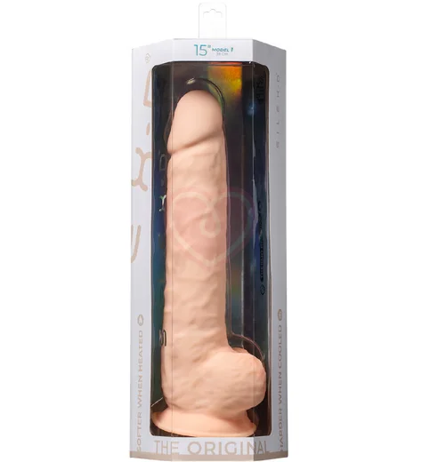 Реалистичный фаллоимитатор Silexd Model 1 38 см телесный фото 6