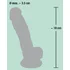 Гибкий силиконовый фаллоимитатор Medical Silicone Dildo 13 см фото 6