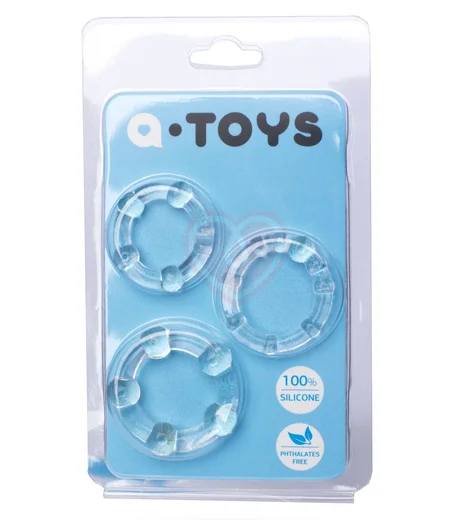 Набор из трёх эластичных колец ToyFa A-Toys прозрачные фото 2