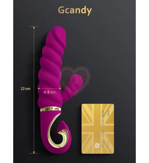 Рельефный вибратор Gvibe Gcandy пурпурный фото 3