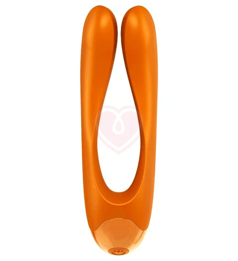 Мини-вибратор с двумя кончиками Satisfyer Candy Cane оранжевый фото 4