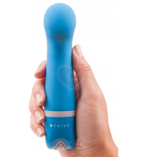 Вибратор с изгибом Bdesired Deluxe Curve голубой фото 2