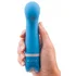 Вибратор с изгибом Bdesired Deluxe Curve голубой фото 2