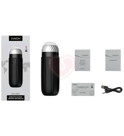 Автоматический интерактивный мастурбатор Svakom Sam Neo с приложением фото 5