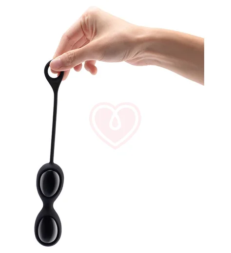 Вагинальные шарики Le Wand Crystal Yoni Eggs чёрный обсидиан фото 2