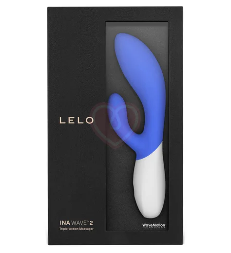Вибратор с клиторальной стимуляцией Lelo Ina Wave 2 голубой фото 4