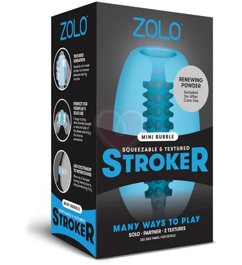 Мастурбатор Mini Bubble голубой фото 3