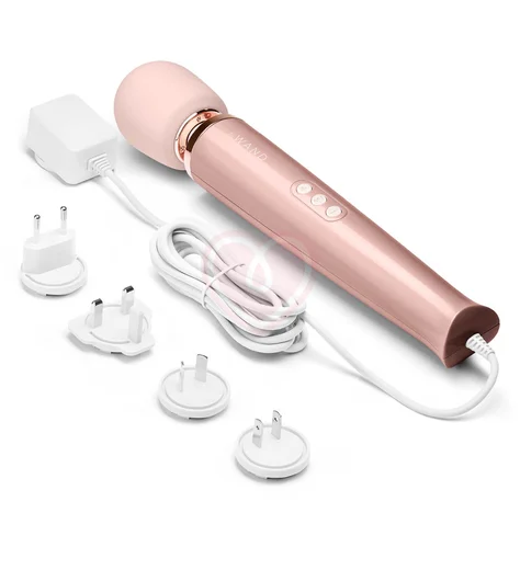 Проводной вибромассажёр Le Wand Plug-In розовое золото фото 4