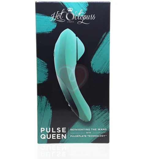 Вибратор с функцией осцилляции Pulse Queen бирюзовый фото 5