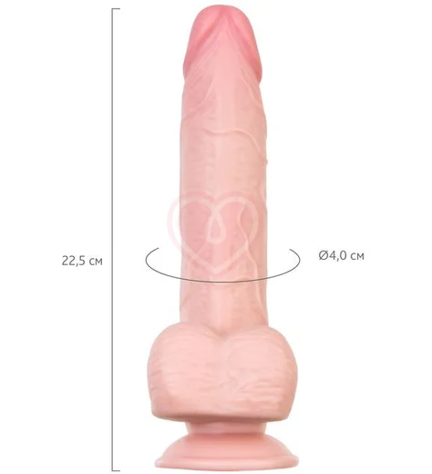 Реалистичный гнущийся фаллоимитатор на присоске My Babe My Dear телесный 17 см фото 7