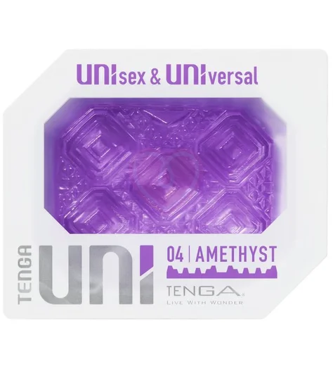 Мини мастурбатор Tenga Uni Amethyst фиолетовый фото 6