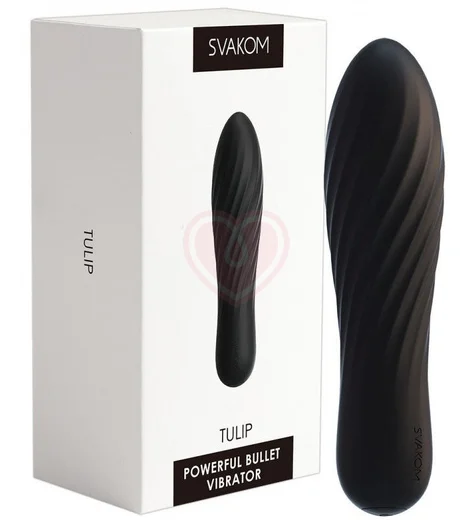 Рельефная вибропуля Svakom Tulip чёрная фото 3
