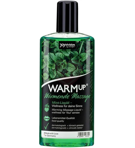 Съедобное разогревающее масло WarmUp Мята 150 мл фото 1