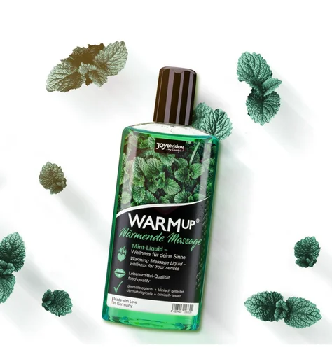 Съедобное разогревающее масло WarmUp Мята 150 мл фото 2