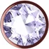 Анальная пробка с прозрачным кристаллом Diamond Moonstone Shine L розовое золото фото 3