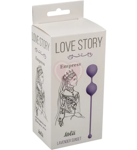 Вагинальные шарики Love Story Empress Lavender Sunset фиолетовые фото 2