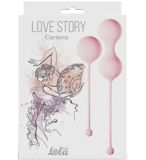 Набор вагинальных шариков Love Story Carmen Tea Rose розовый фото 2