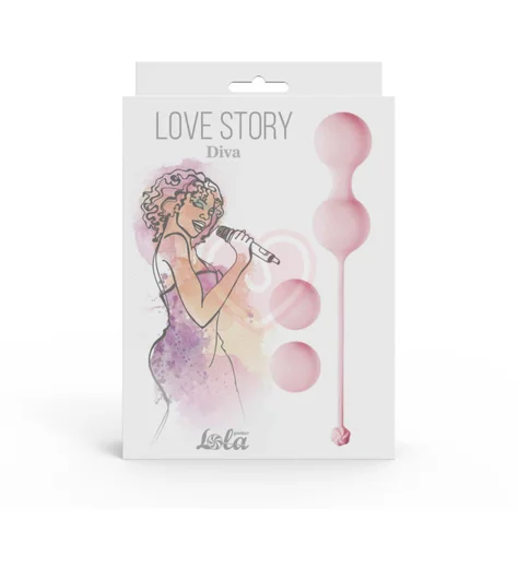 Набор вагинальных шариков Love Story Diva Tea Rose розовый фото 2
