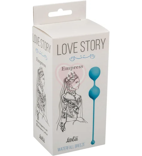Вагинальные шарики Love Story Empress Waterfall Breeze голубые фото 2