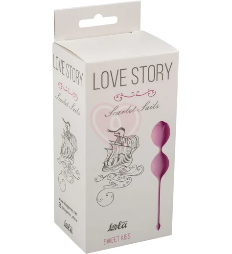 Вагинальные шарики бутоны Love Story Scarlet Sails Sweet Kiss розовые фото 2